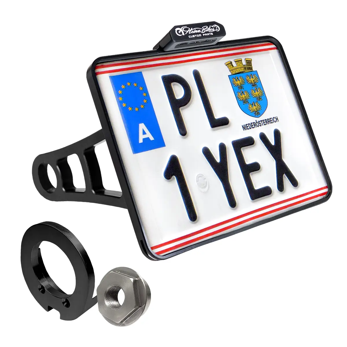License Plate Side Mounts - with 3/4" Axle