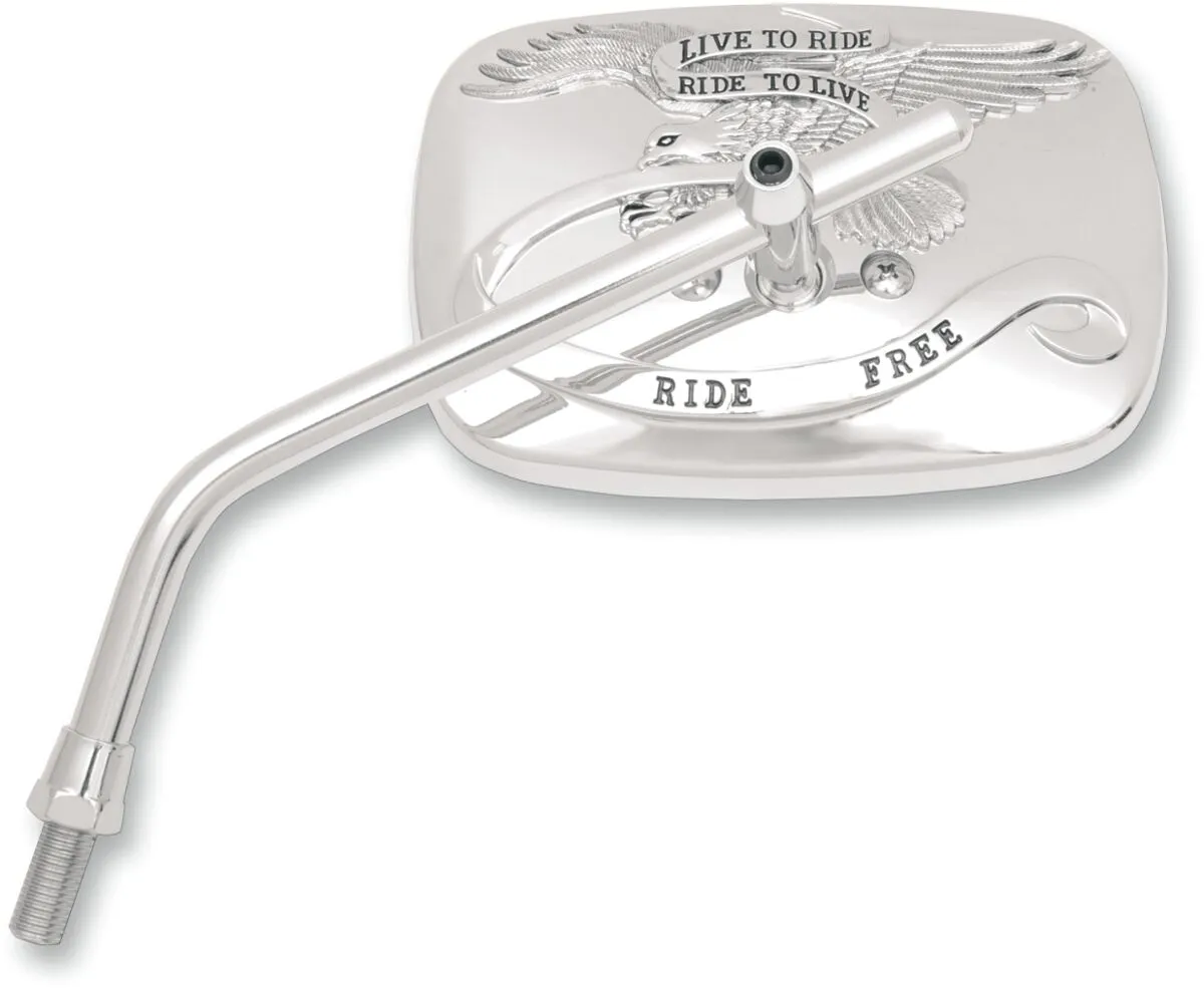 "Ride Free" Steel Mirror