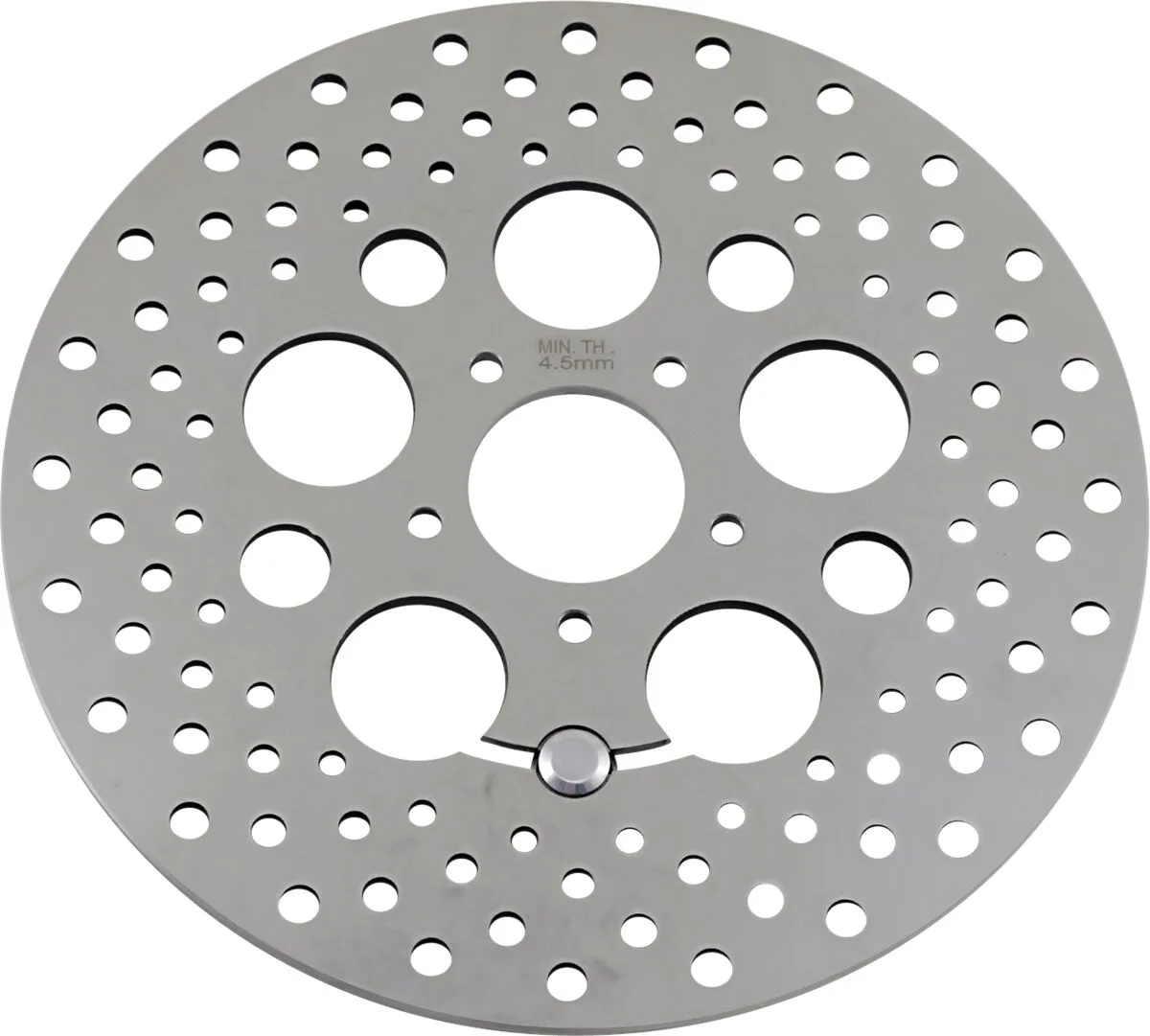 Polished Stainless Steel Drilled Brake Rotor