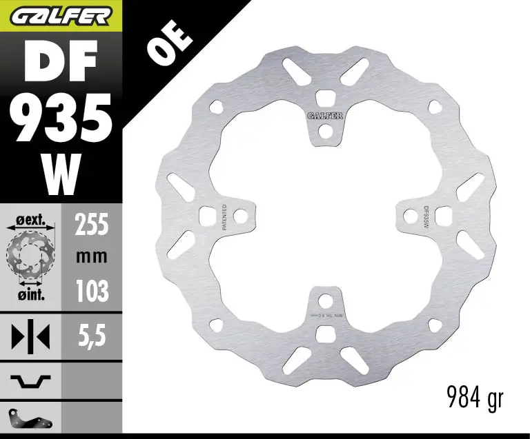 BRAKE ROTOR FIXED WAVE