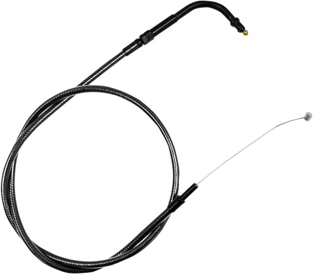 Midnight Braided Handlebar Throttle Cable