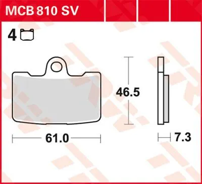 SV Series Синтеровани спирачни накладки