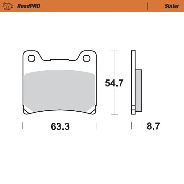 RoadPRO Sinder Brake Pad Front