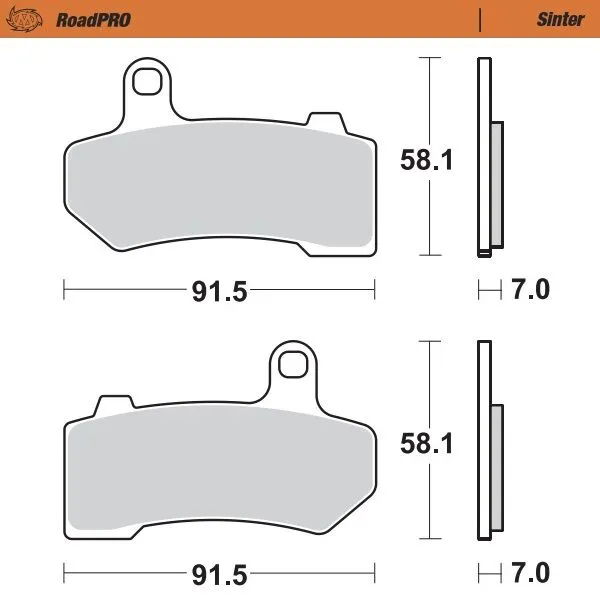 RoadPRO Sinder Задни спирачни накладки