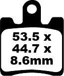 SFA Series Organic Scooter Brake Pads