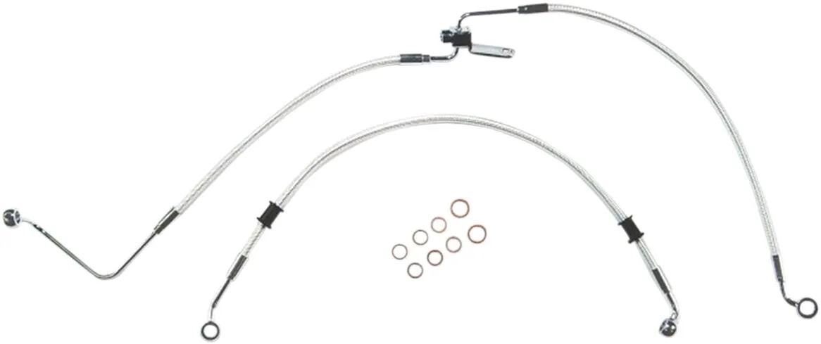Braided Rear Brake Line Kit