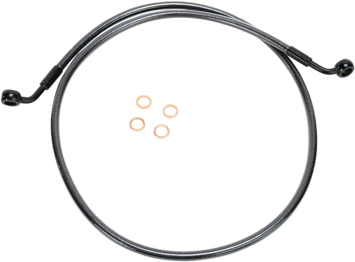 E-Z Align Braided Single Disc Front Brake Line