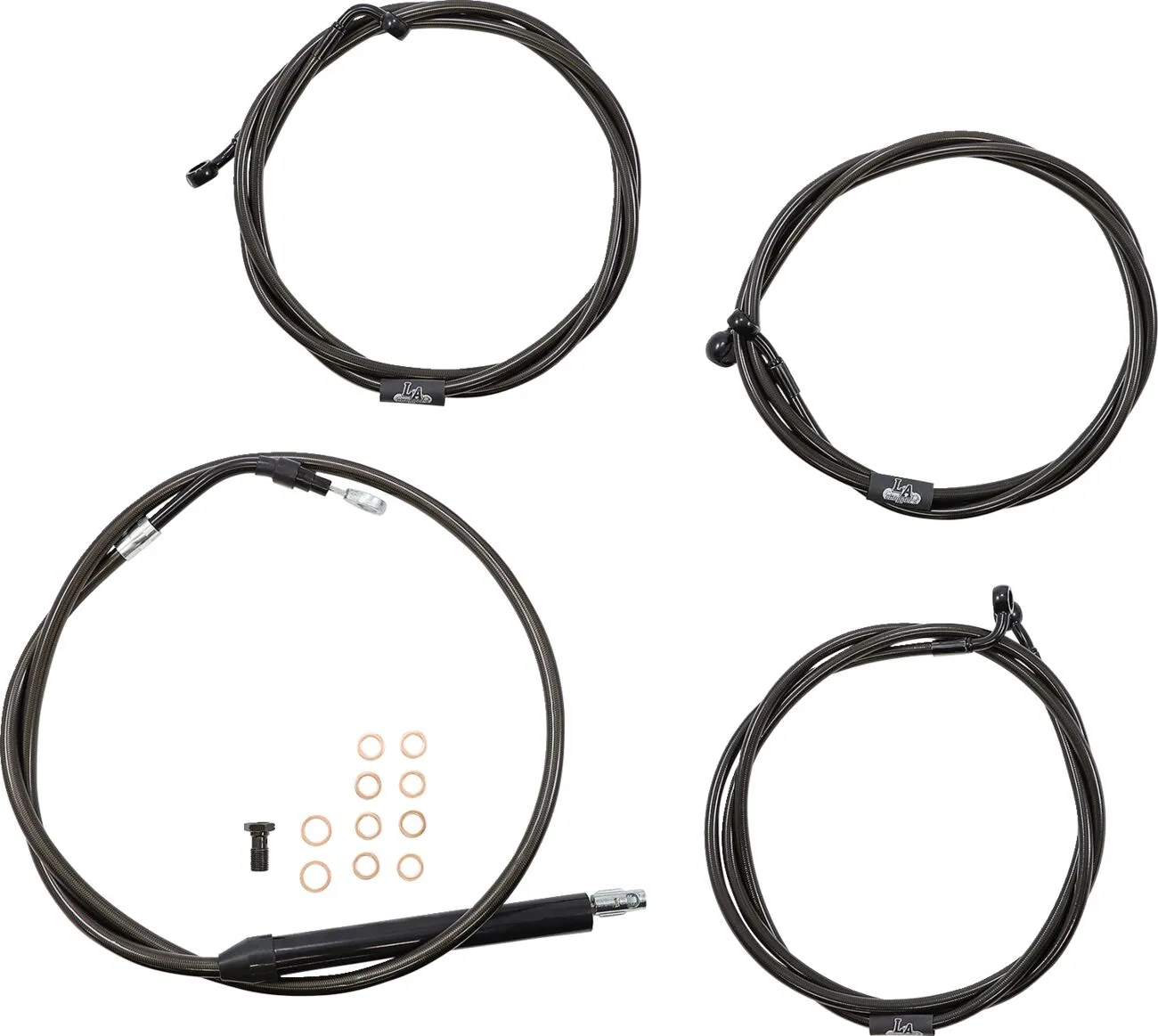 Standard Midnight Braided Handlebar Cable/Brake Line Kit