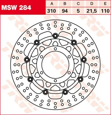 Round Floating Brake Rotor
