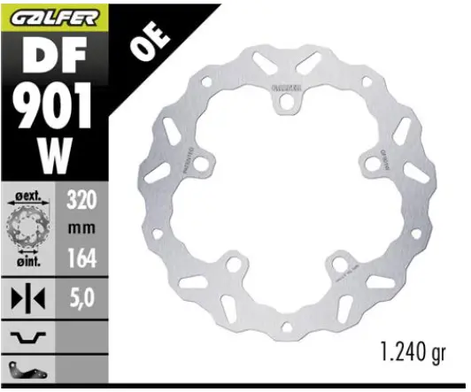 BRAKE ROTOR FIXED WAVE