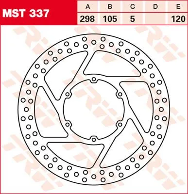 Round Fixed Brake Rotor 250-299mm