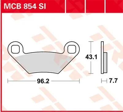 SI Series Синтеровани спирачни накладки за офроуд