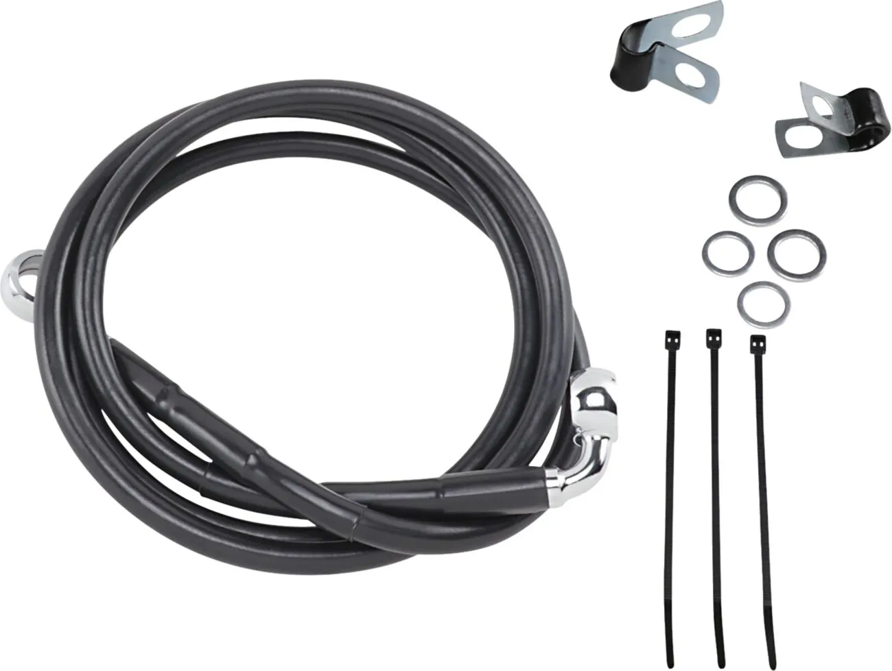 Extended Length Black Vinyl Brake Line Kit