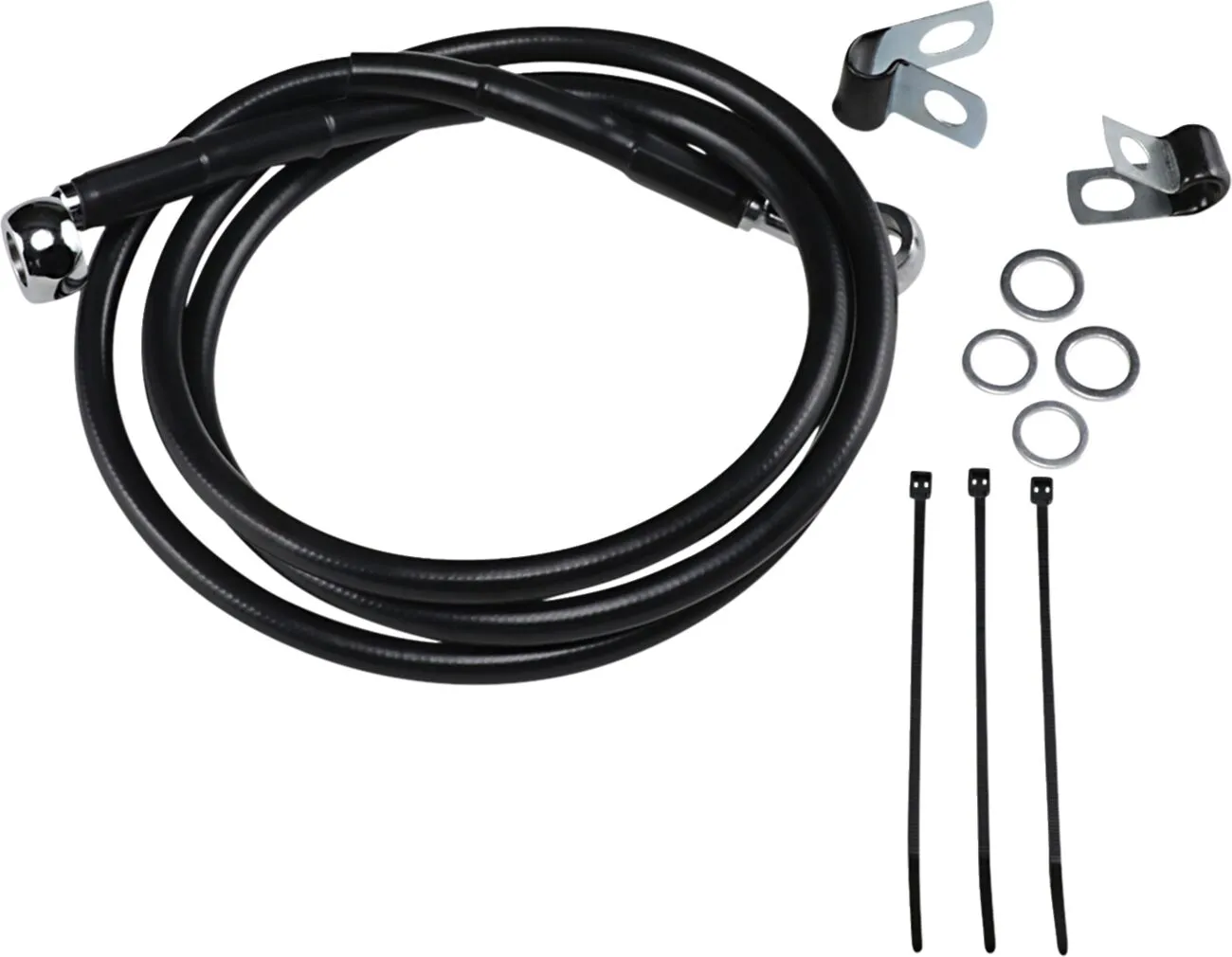 Extended Length Black Vinyl Brake Line Kit