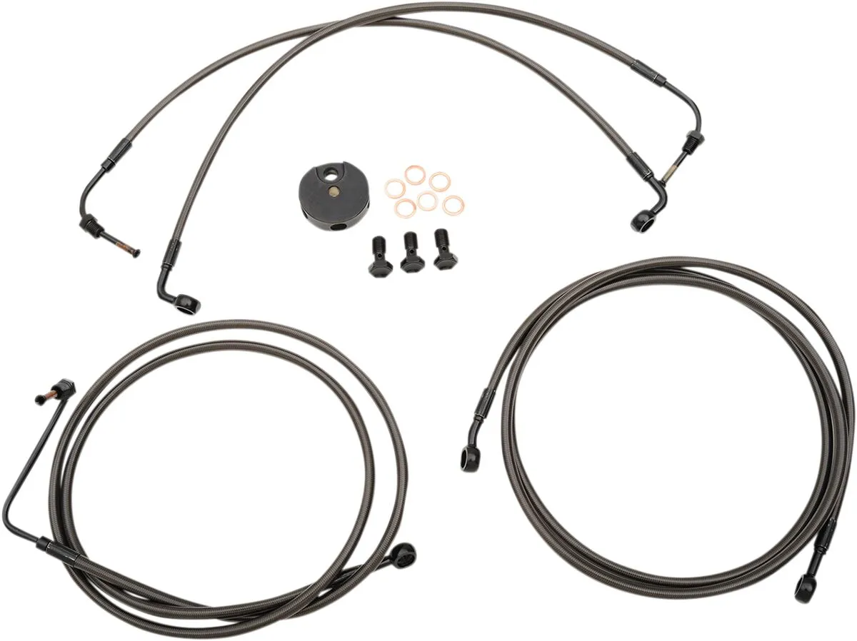 Midnight Braided Brake Line Kit
