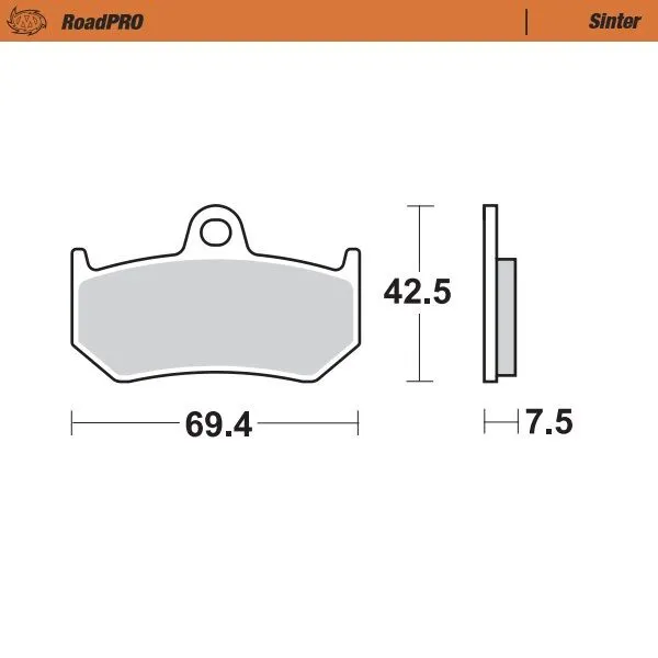 RoadPRO Sinder Задни спирачни накладки