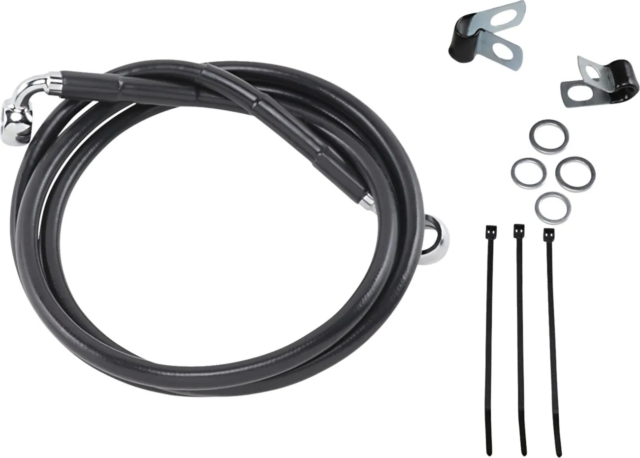 Extended Length Black Vinyl Brake Line Kit