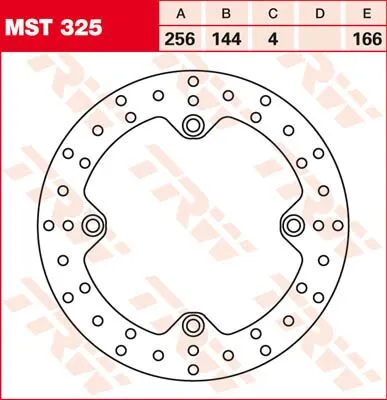 Round Fixed Brake Rotor 250-299mm