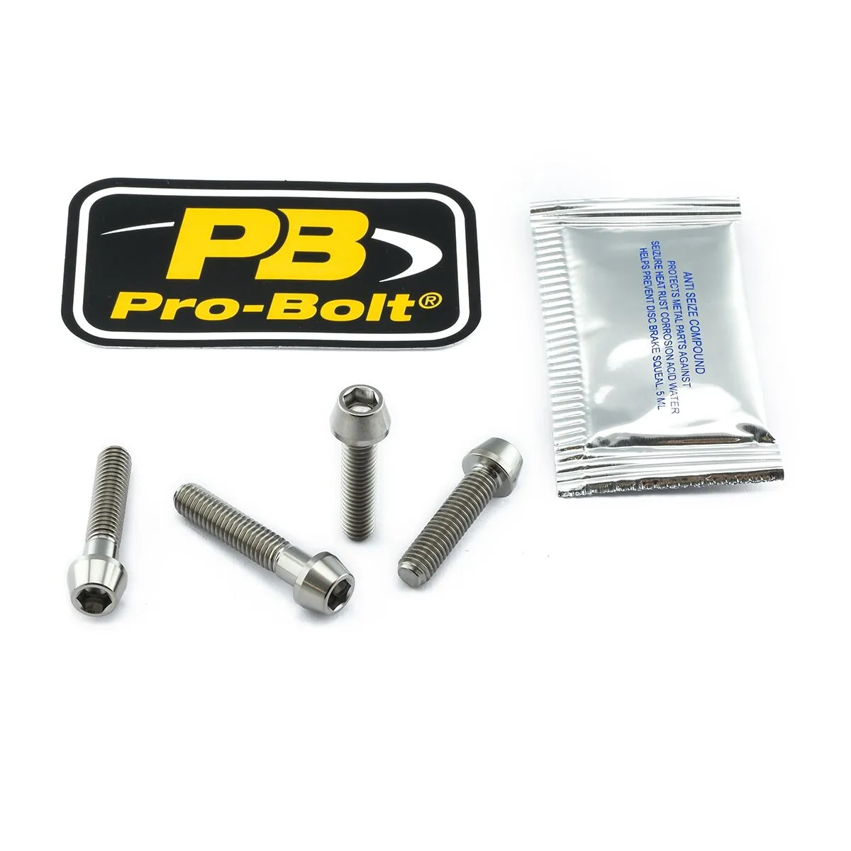 Titanium Clip-On / Handle Bar Mount Bolt Kit