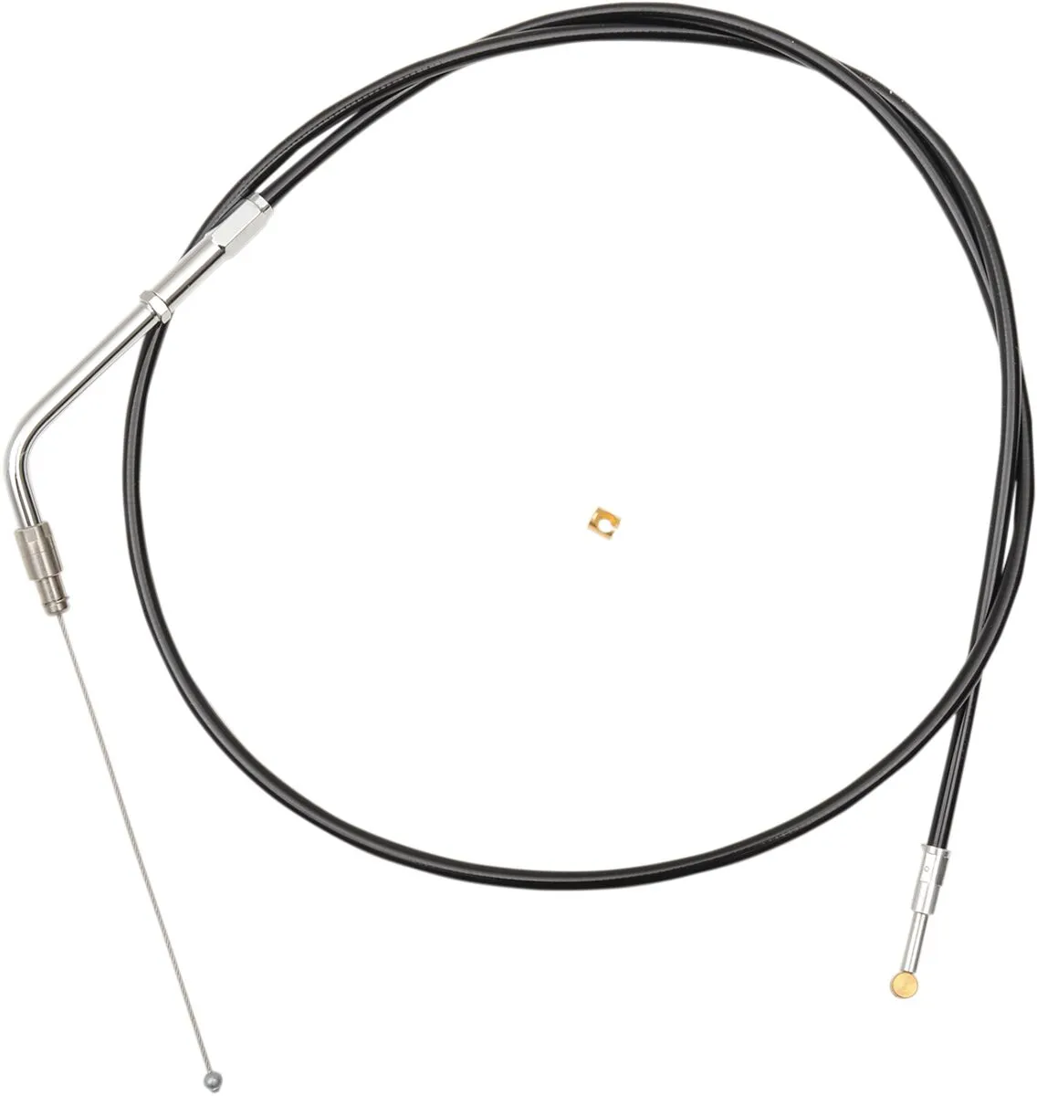 Black Vinyl Braided Handlebar Throttle Cable
