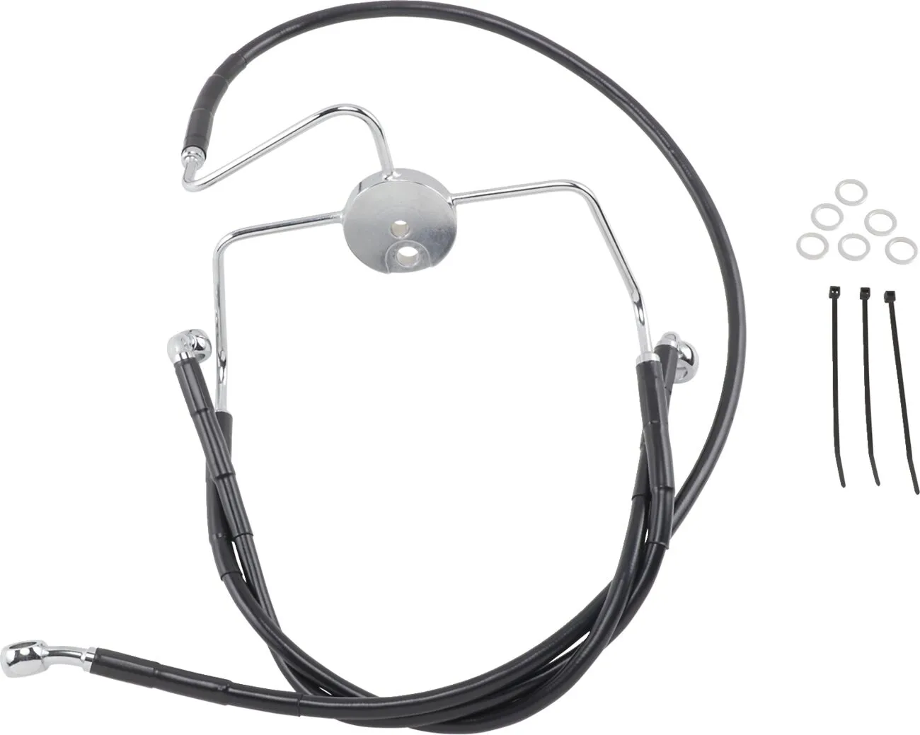 Extended Length Black Vinyl Brake Line Kit