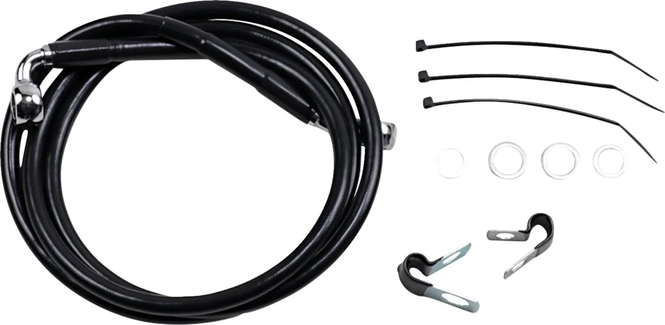 Extended Length Black Vinyl Brake Line Kit