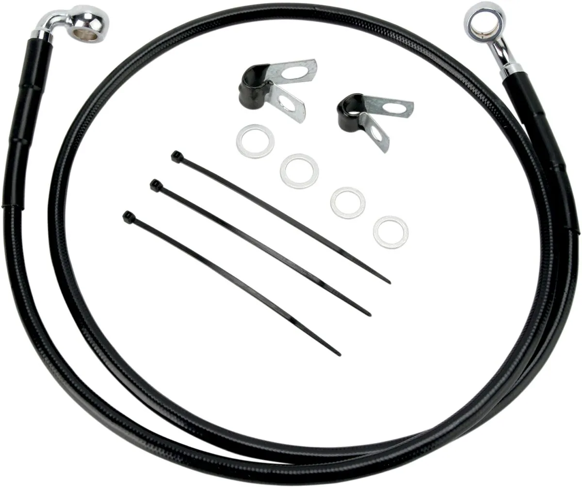 Extended Length Black Vinyl Brake Line Kit