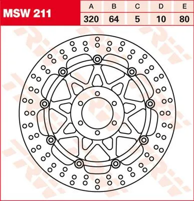 Round Floating Brake Rotor