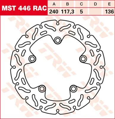 Contoured Fixed Brake Rotor