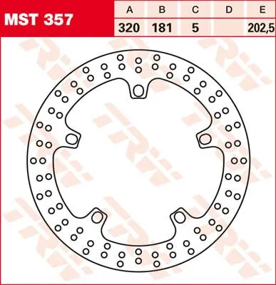 Round Fixed Brake Rotor 250-299mm