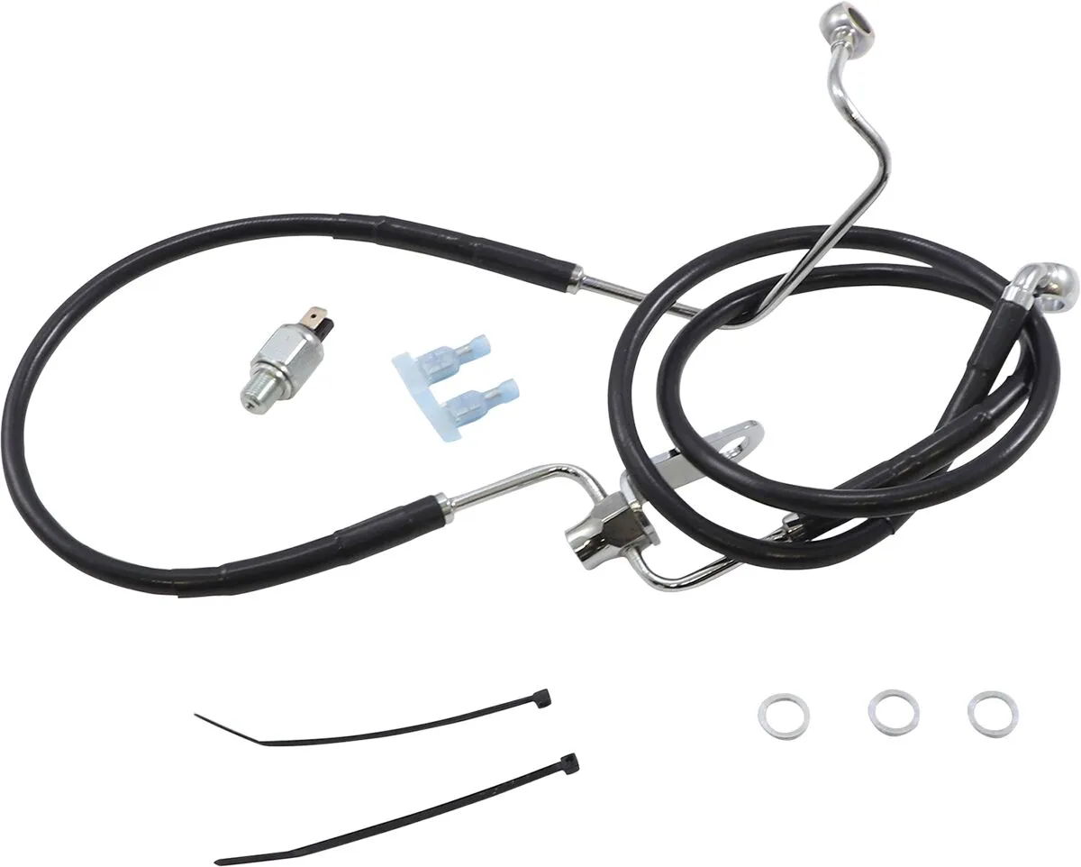 Extended Length Black Vinyl Brake Line Kit