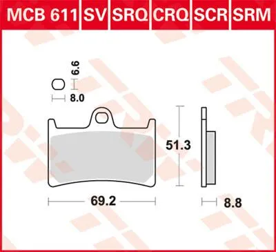 SV Series Синтеровани спирачни накладки