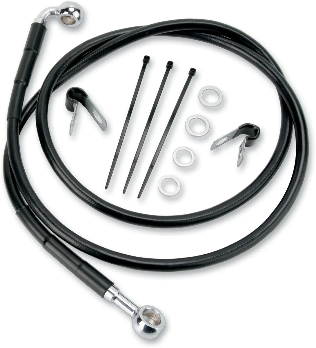 Extended Length Black Vinyl Brake Line Kit