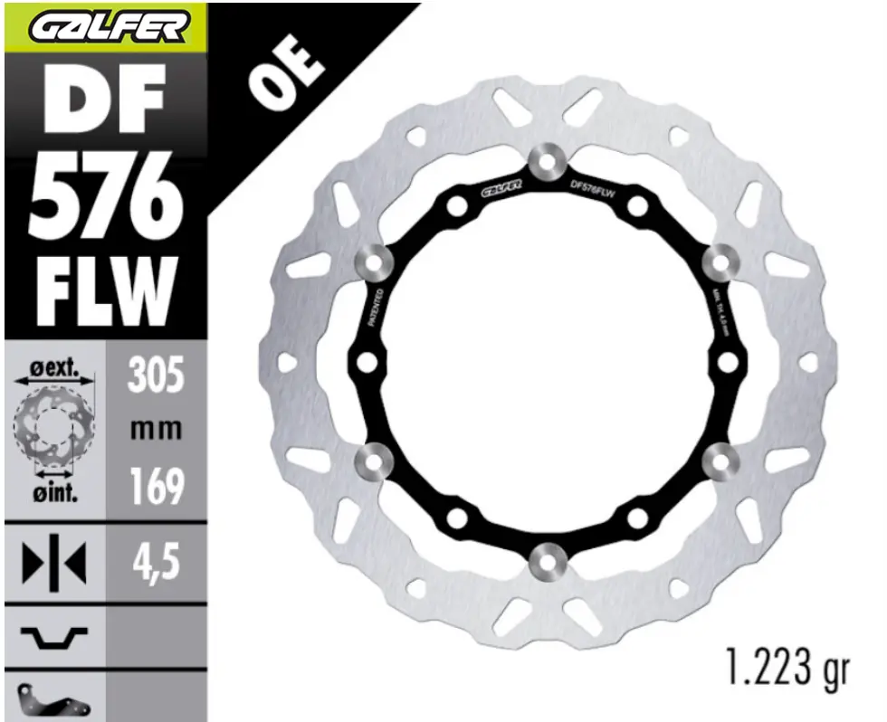 Brake Rotor Floating Wave