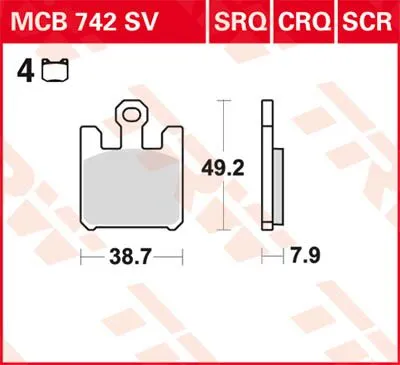 SV Series Синтеровани спирачни накладки