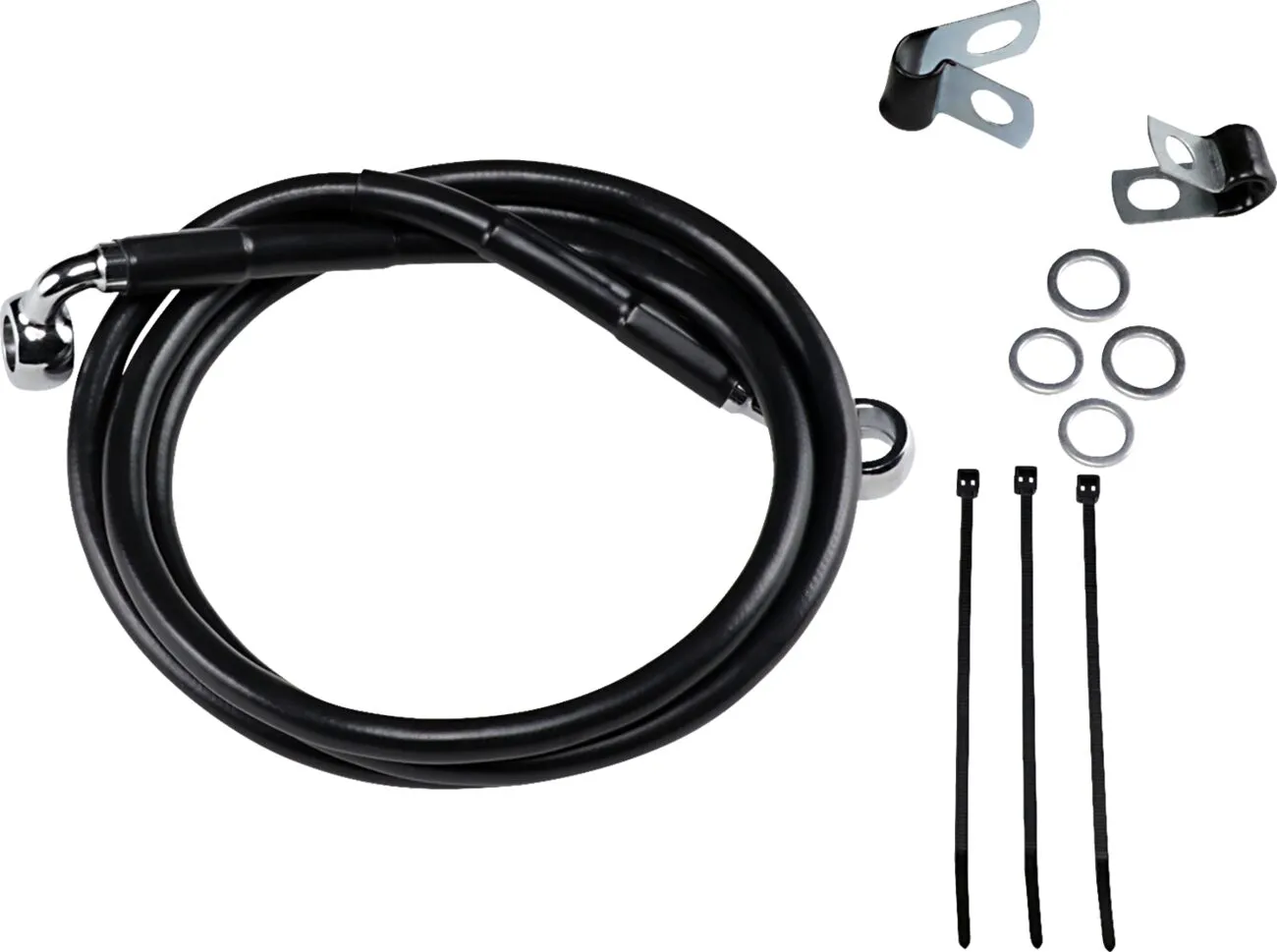 Extended Length Black Vinyl Brake Line Kit