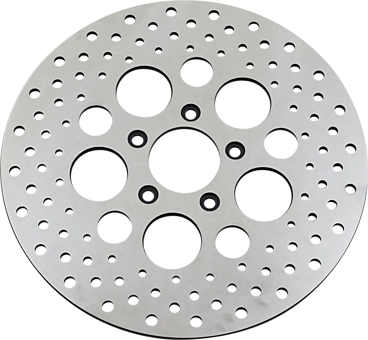 Polished Stainless Steel Drilled Brake Rotor