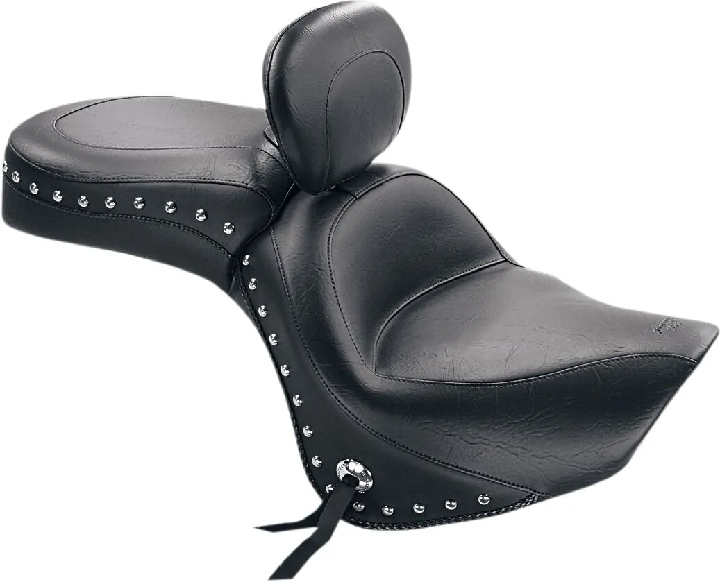 Wide Touring Seat with Driver Backrest