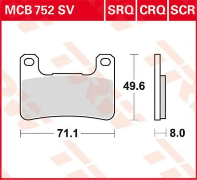 SV Series Синтеровани спирачни накладки