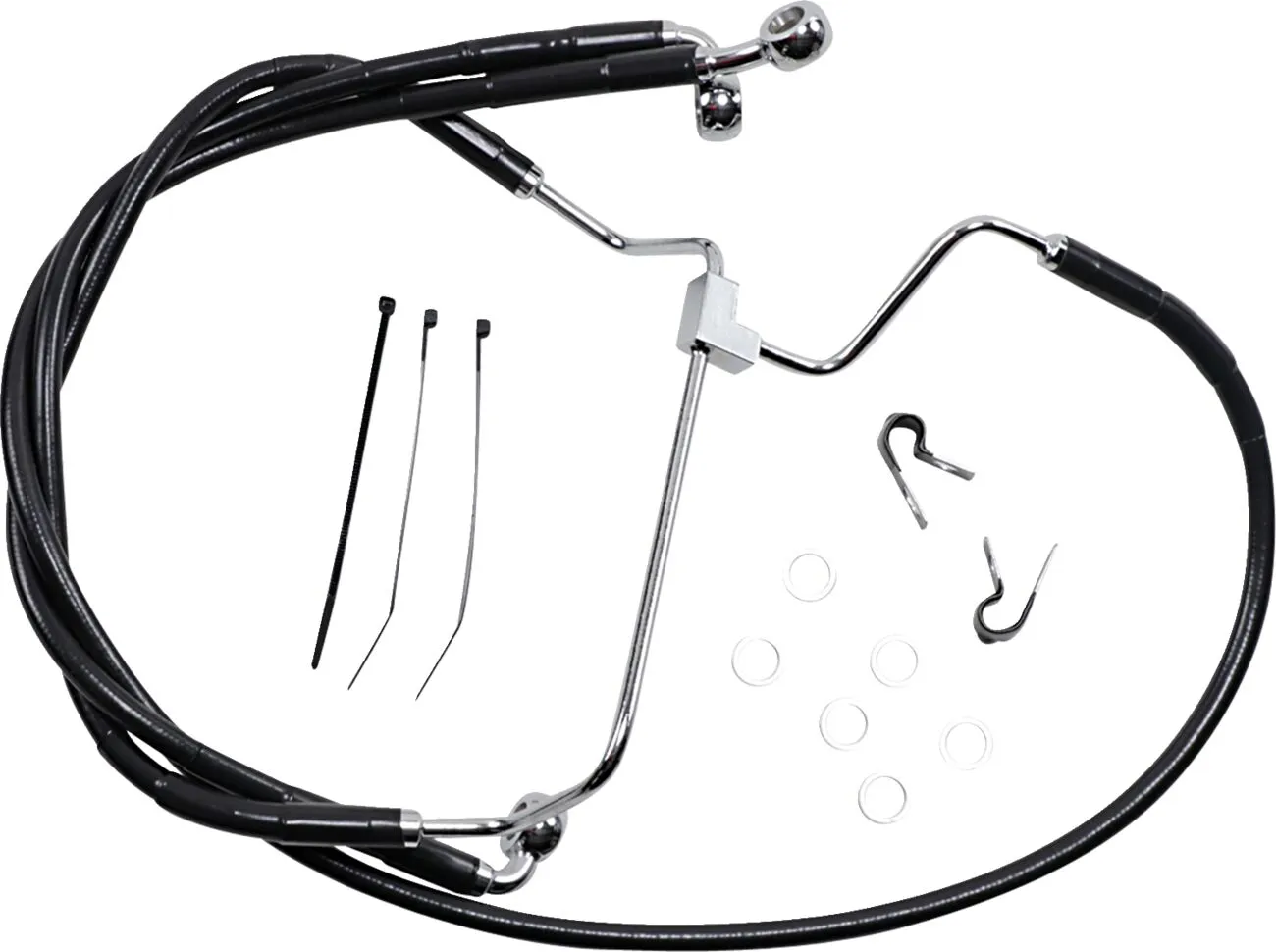 Extended Length Black Vinyl Brake Line Kit