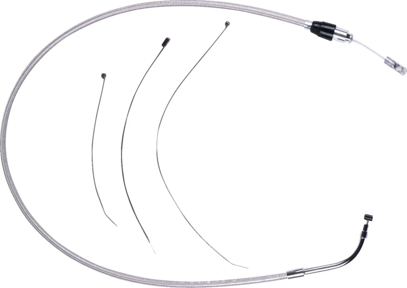 Polished Stainless Quick Connect Upper Clutch Cable
