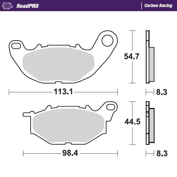 RoadPRO Carbon Състезателни спирачни накладки