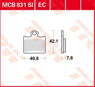 Керамични спирачни накладки EC Series