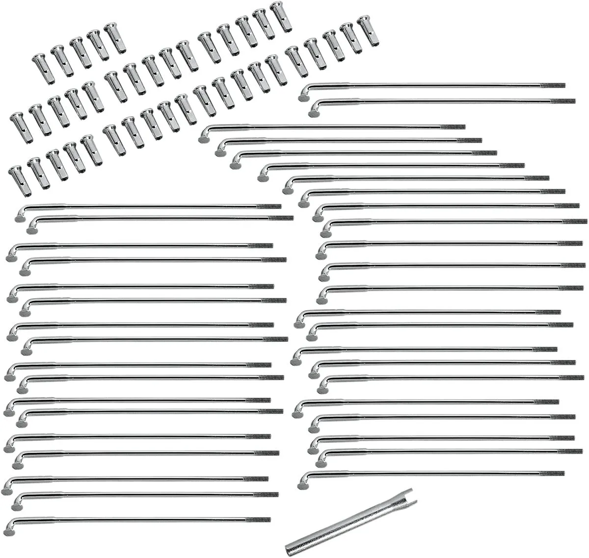 Spoke Set for Spun Steel and Excel Aluminum Rim