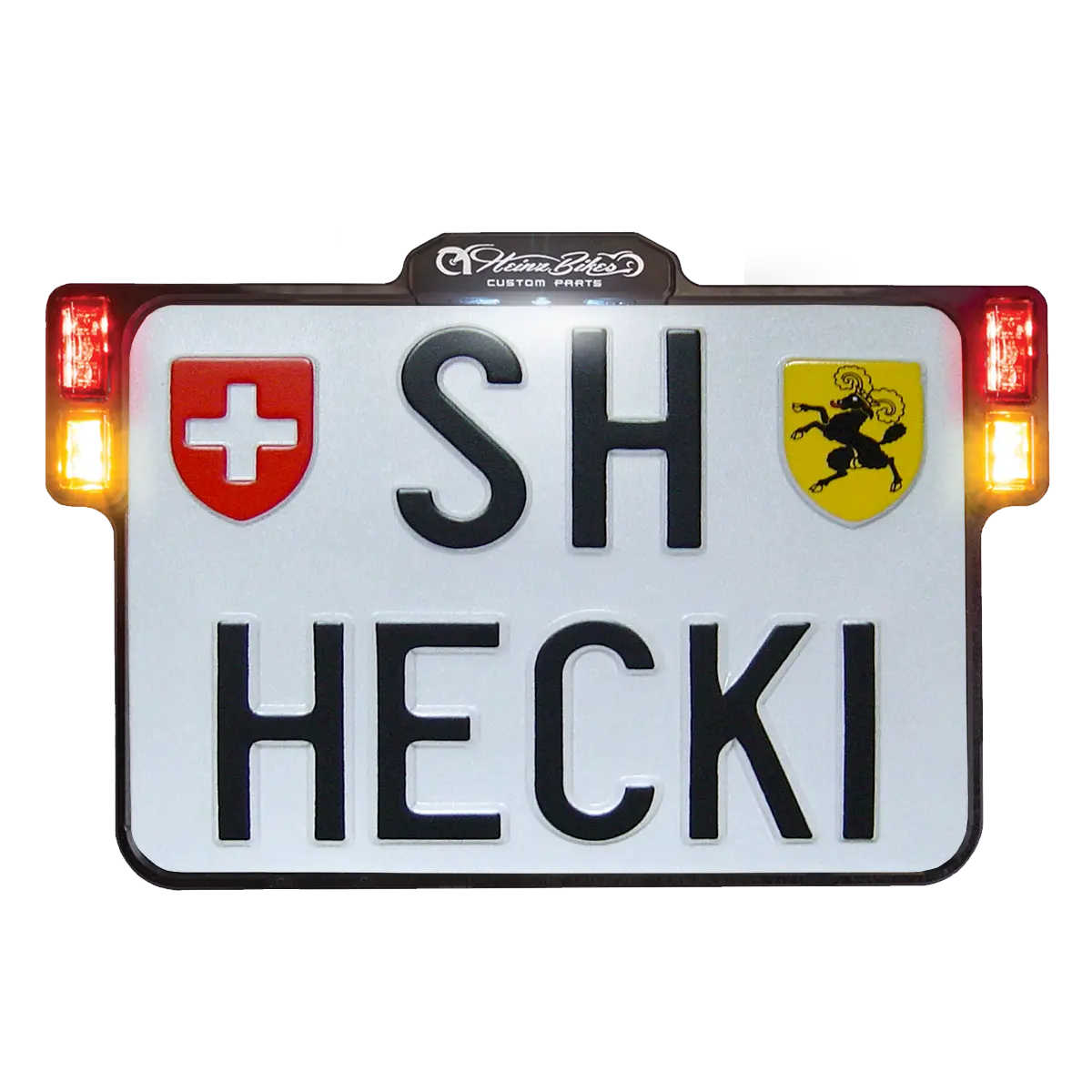 All-in-One 2.0 License Plate Holder w/ LED Plate Lights, Brake and Rear Lights