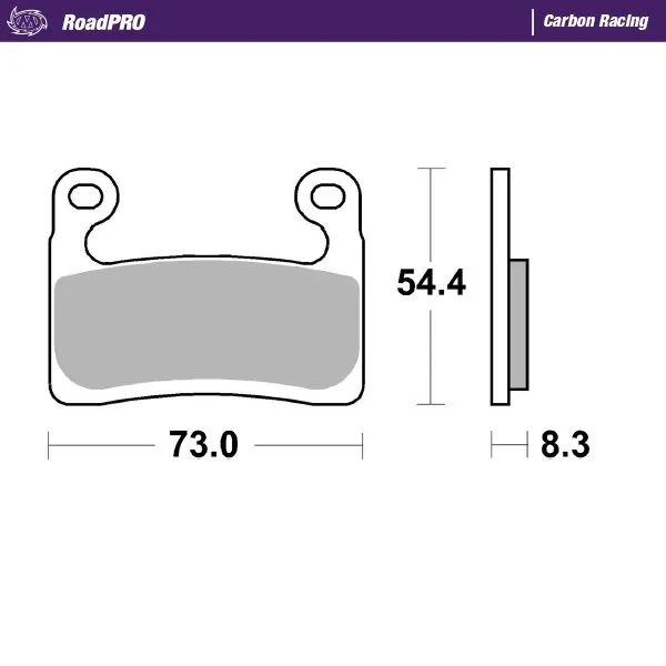 RoadPRO Carbon Състезателни спирачни накладки