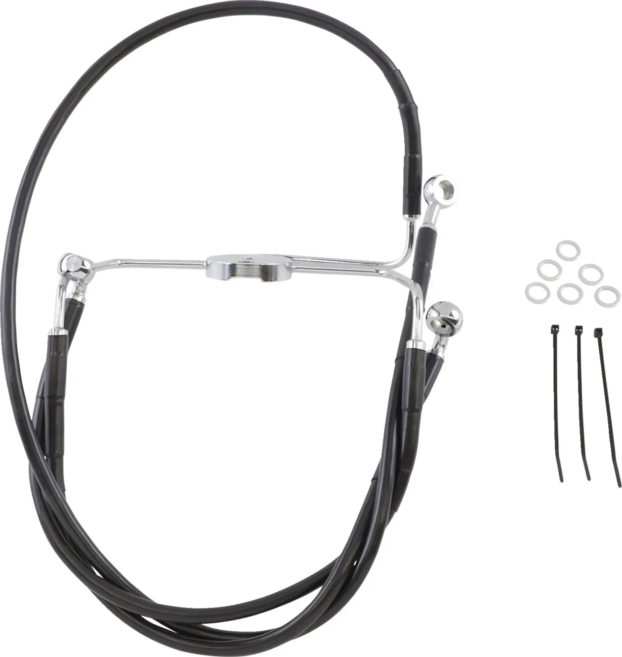 Extended Length Black Vinyl Brake Line Kit
