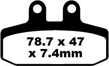 FA Series Organic Brake Pads