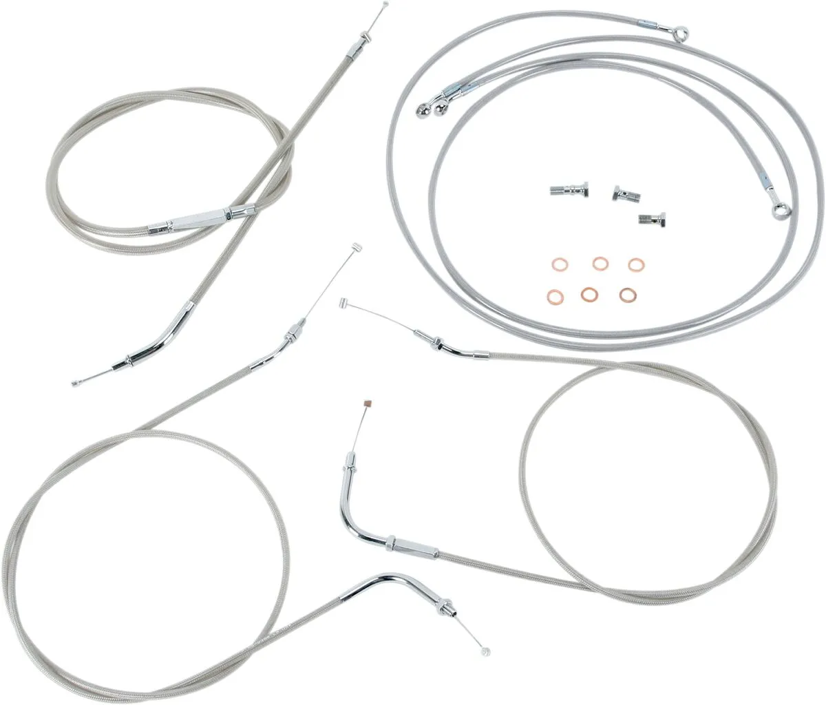 Stainless Handlebar Cable/Line Kit