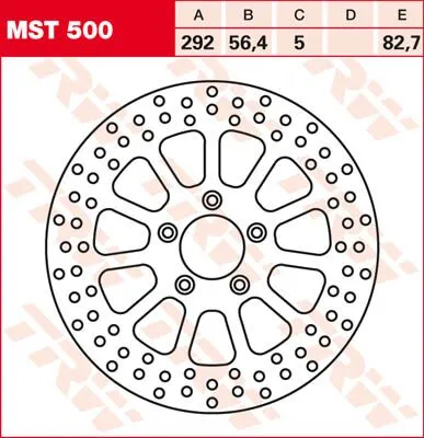 Round Fixed Brake Rotor 250-299mm